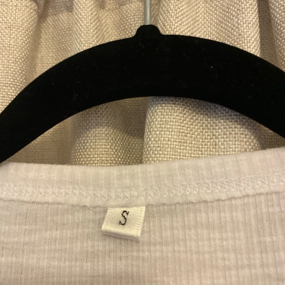 Long Sleeve Tee with Cutouts, Size S__ - Picture 2 of 3